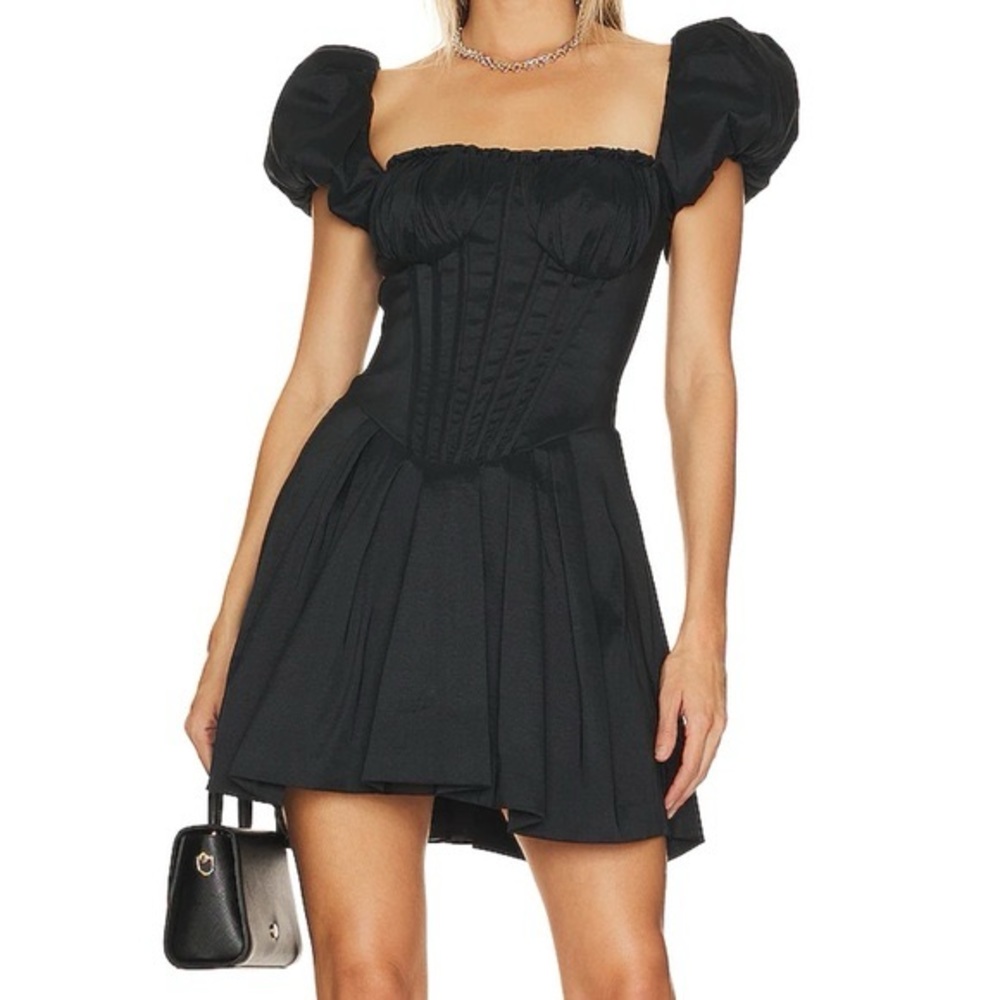 Revolve Claudette Mini Dress in Black